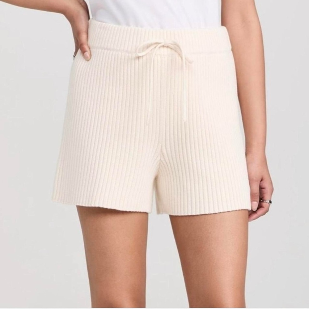Anthropologie Sweaty Betty Retreat Ribbed Knit High-Waisted Shorts Size 6 Small